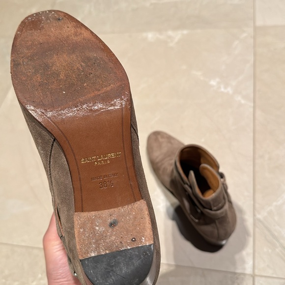 YSL Suede ankle boots - Picture 4 of 5